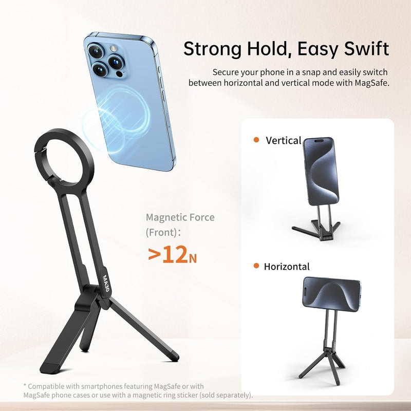 Magnetic Phone Tripod Stand for iPhone - For Latest Iphone