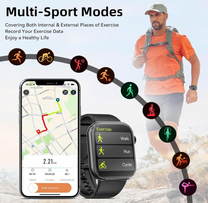 Smart Watch 44mm for IOS and Android