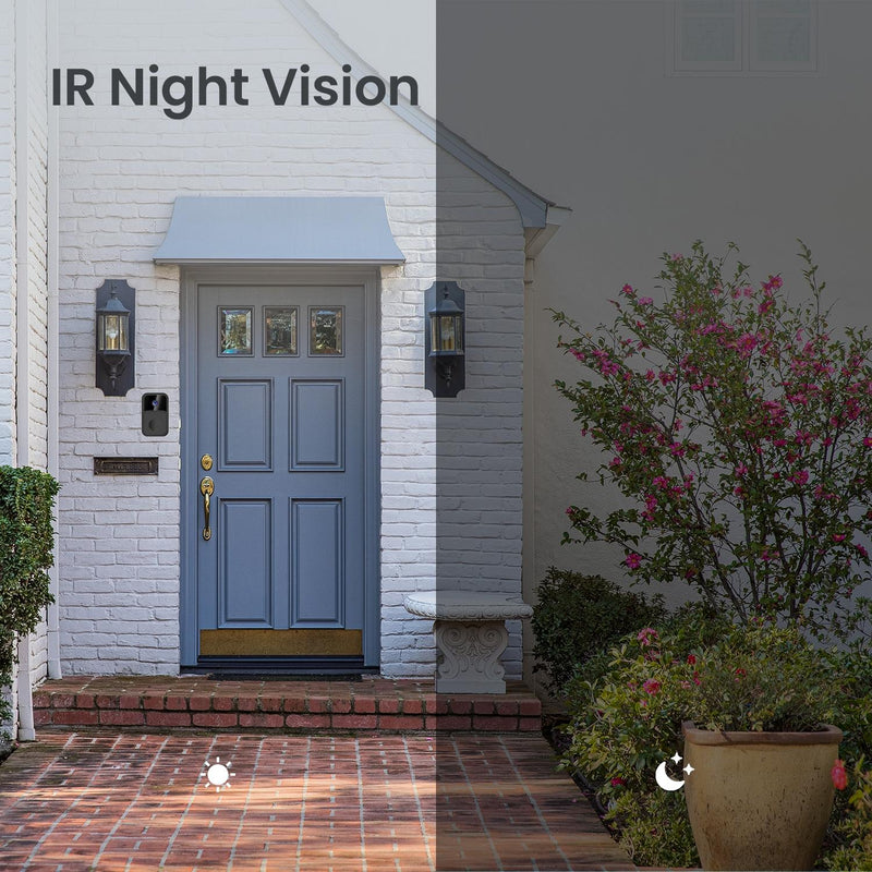 Wireless Smart Video Doorbell - 90 Degree Wide Angle