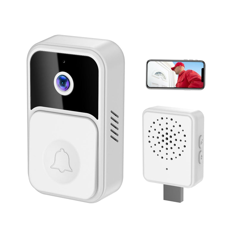 Wireless Smart Video Doorbell - 90 Degree Wide Angle
