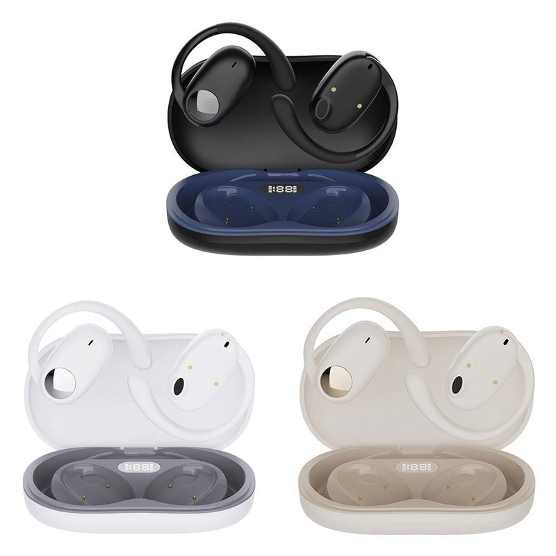 Wireless Dual-Mic Bluetooth Earbuds – Noise Reduction & LED Display