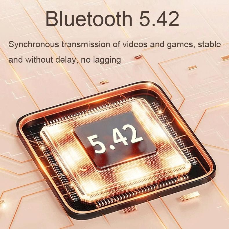 Wireless Dual-Mic Bluetooth Earbuds – Noise Reduction & LED Display