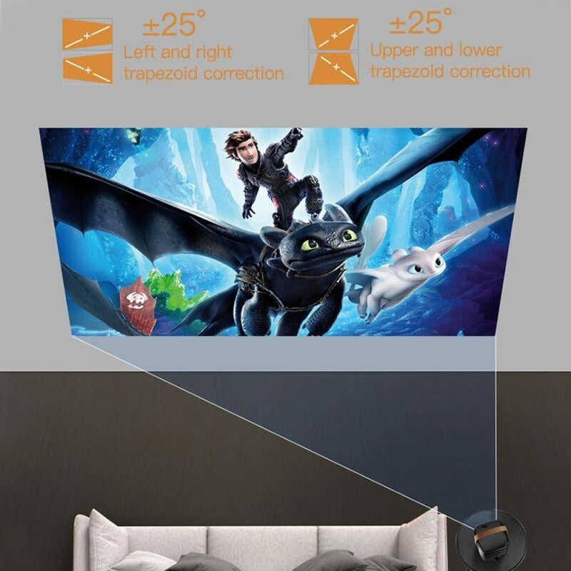 Portable Smart Led Projector - 720P Hd 113 Lumens