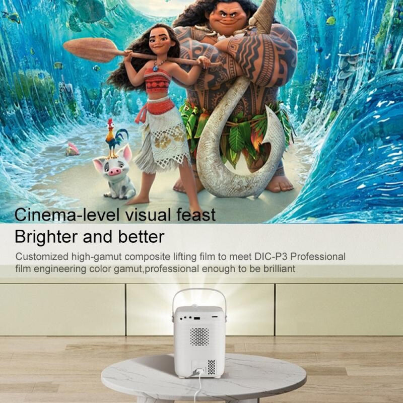 Portable Smart Led Projector - 720P Hd 113 Lumens