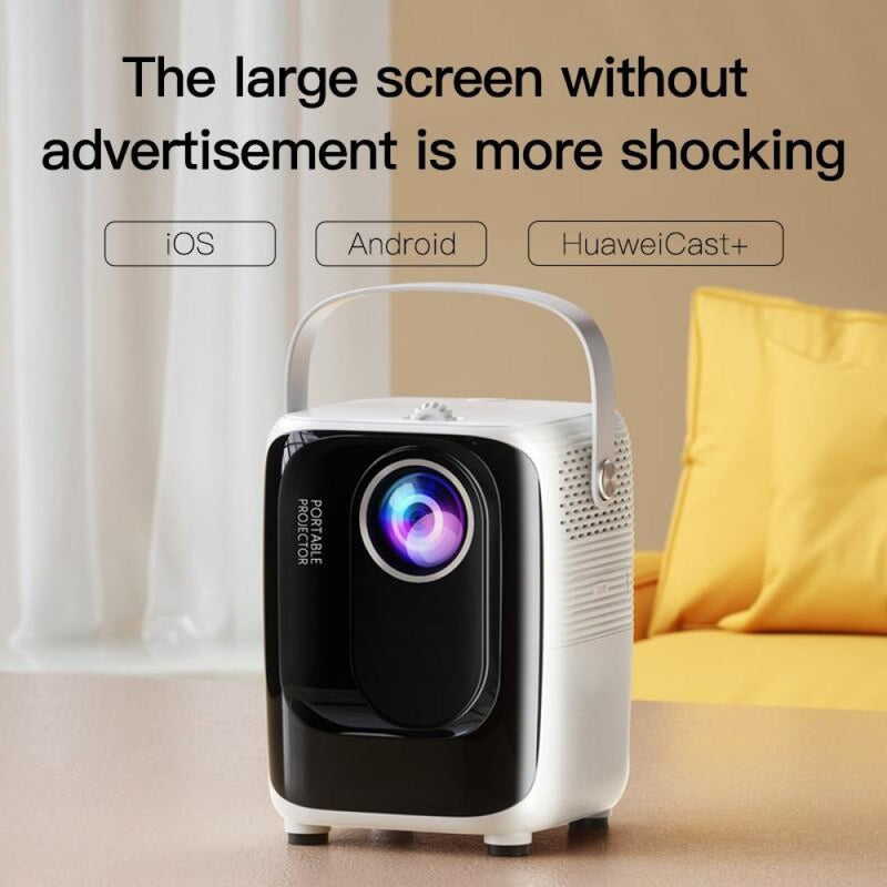 Portable Smart Led Projector - 720P Hd 113 Lumens