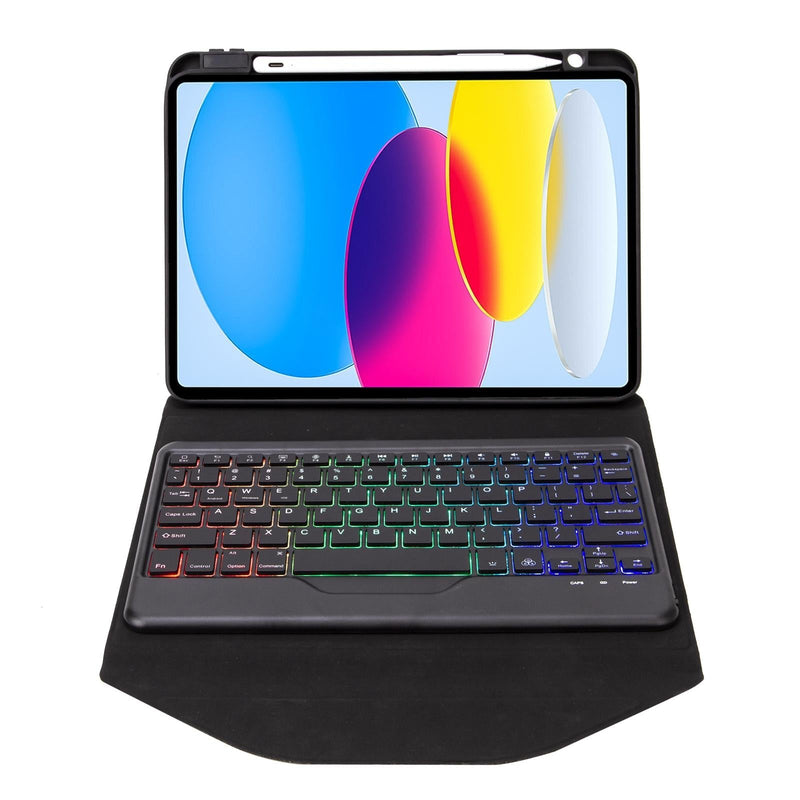 Bluetooth Keyboard Leather Case for Tablet – Backlight and Pen Slot