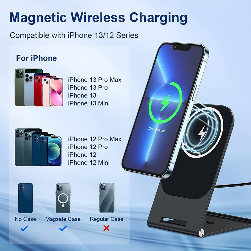 15W Fast Magnetic Charger – Wireless Charging Pad for iPhone 12+