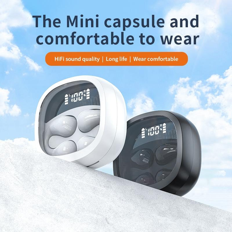Smart Digital Display Bluetooth Earphones