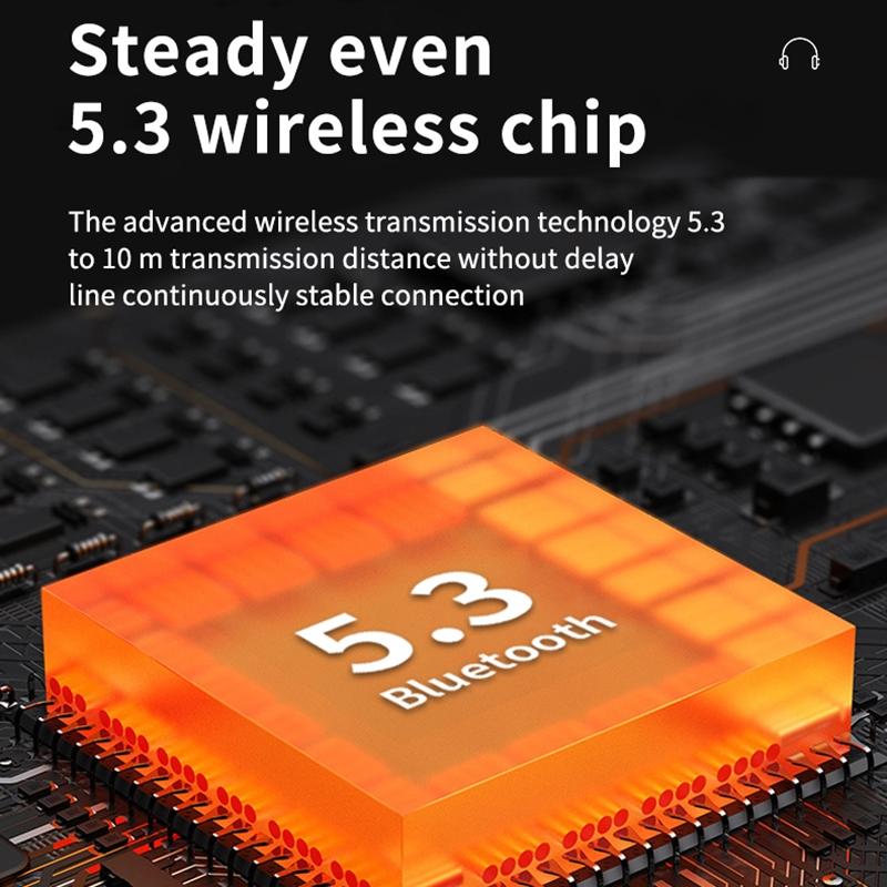 Smart Digital Display Bluetooth Earphones