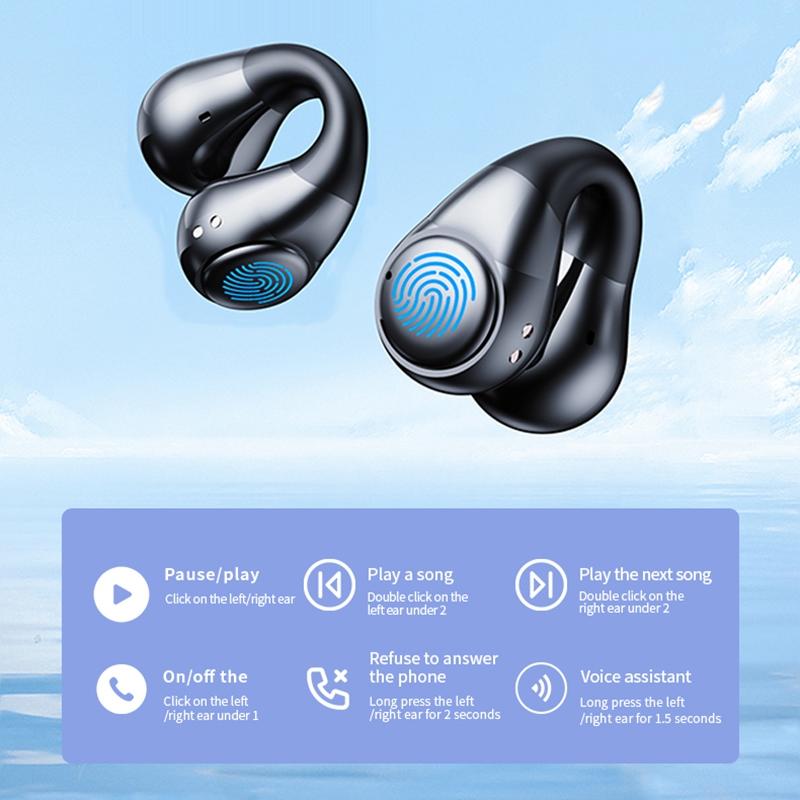 Smart Digital Display Bluetooth Earphones