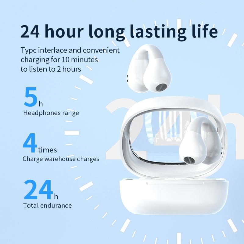 Smart Digital Display Bluetooth Earphones