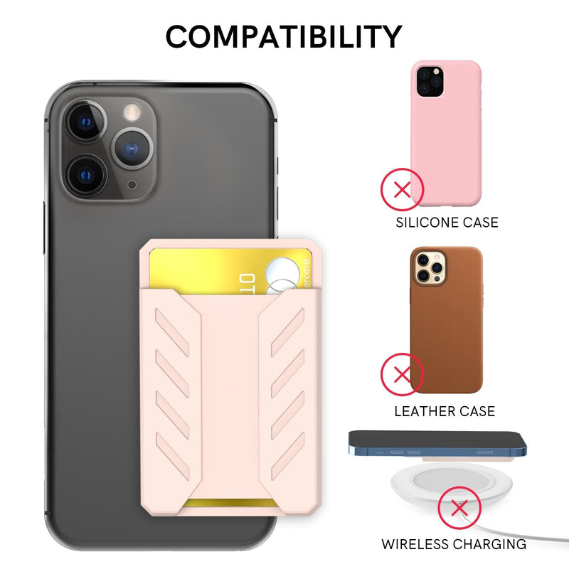 Silicone Adhesive Card Case For Mobile Phones - Black