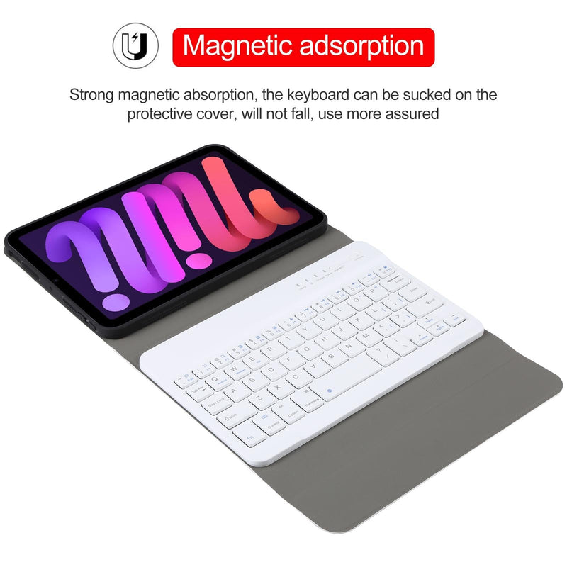 iPad Mini 6 Ultra-Thin Bluetooth Keyboard Case – Detachable  Leather