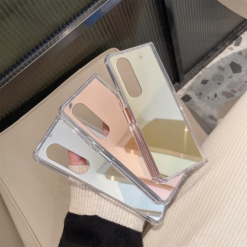 Reflective Finish Case for Samsung Galaxy z Fold 4
