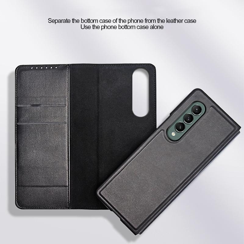 Foldable Leather Phone Case for Samsung Galaxy z Fold 4