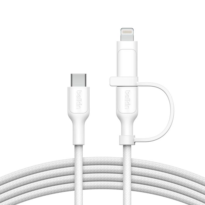 Belkin BoostCharge Pro 2-in-1 Cable – USB-C to USB-C + Lightning Adapter