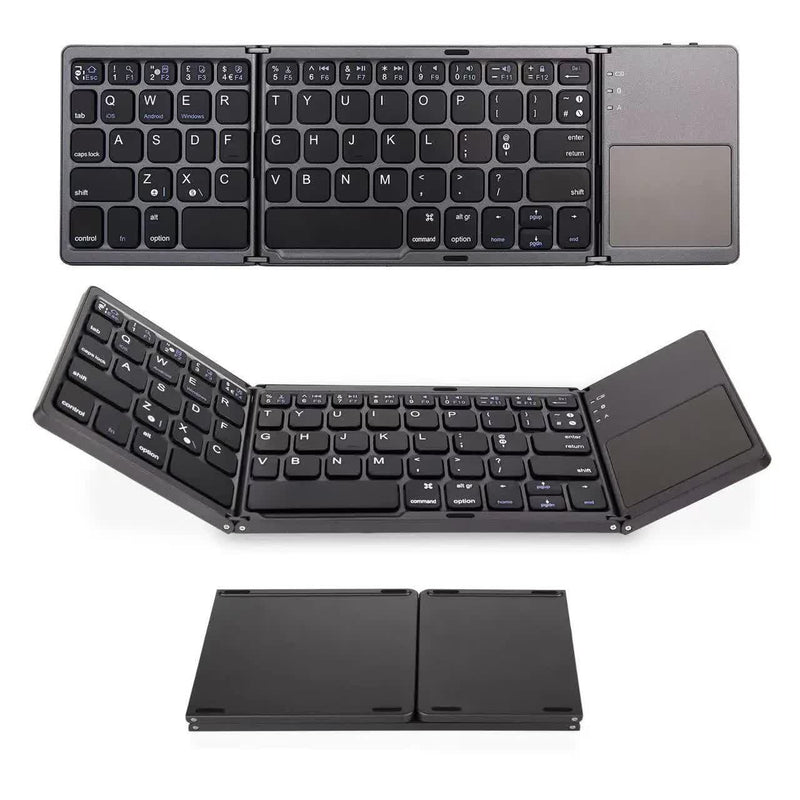 Tri-Fold Bluetooth Keyboard – iOS/Android/Windows, Touchpad
