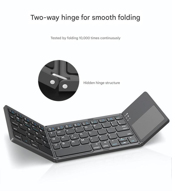 Tri-Fold Bluetooth Keyboard – iOS/Android/Windows, Touchpad