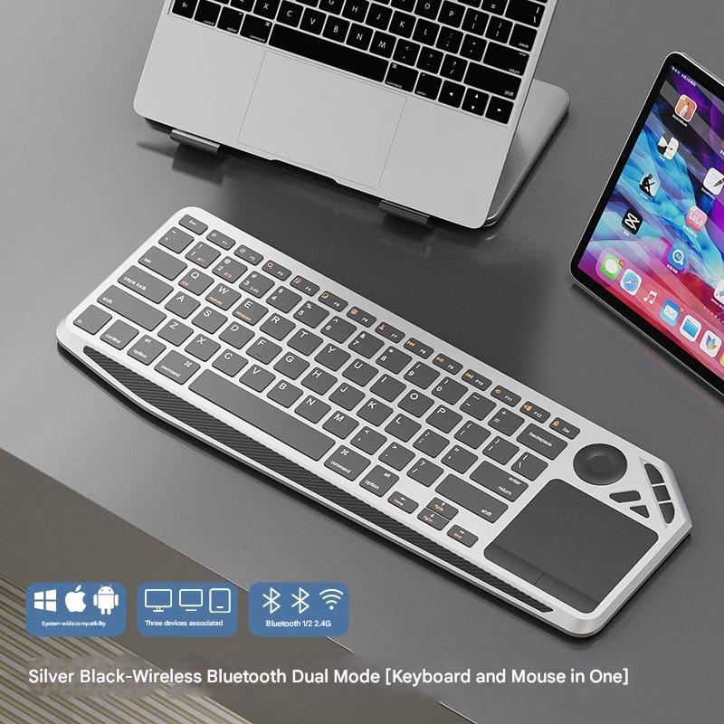 Slim Bluetooth Keyboard with Touchpad – Multi-Device Wireless