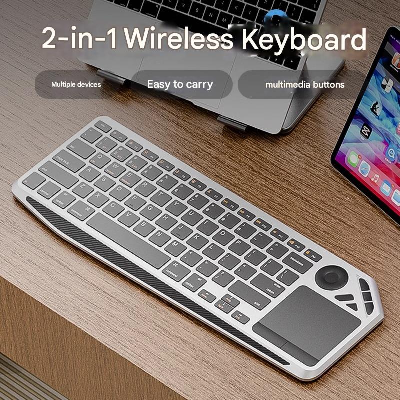 Slim Bluetooth Keyboard with Touchpad – Multi-Device Wireless