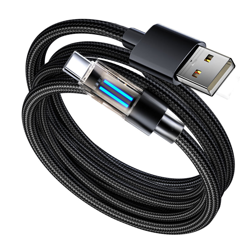 27W USB-C to Lightning Cable (2 pcs) – Braided, Fast Charge & LED Indicator
