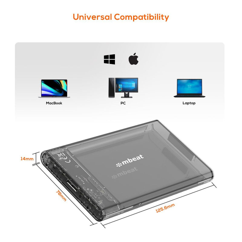 Mbeat A1 See-Through 2.5" SATA HDD
