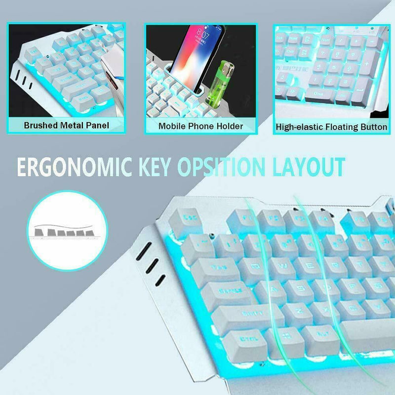 104-Key Wireless Gaming Keyboard & Mouse with RGB + Mouse Pad