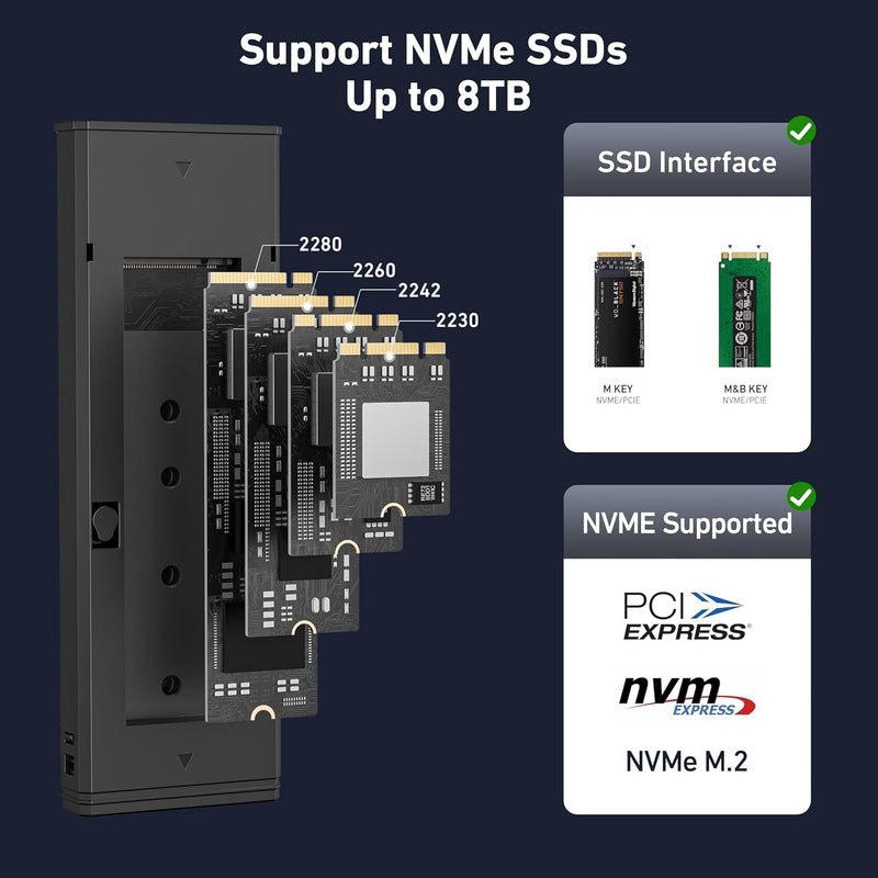 BENFEI M.2 SSD Enclosure USB3.2