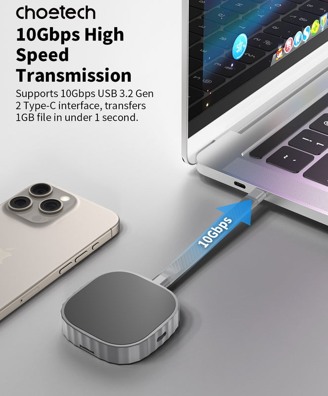 CHOETECH MSE001-GY Dual USB-C Port