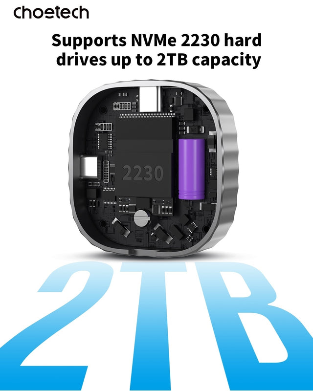 CHOETECH MSE001-GY Dual USB-C Port