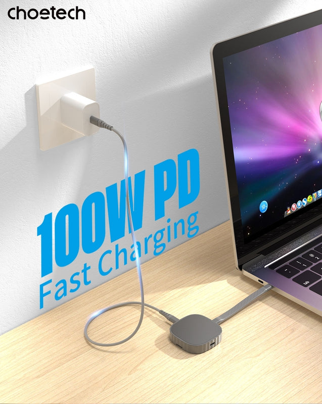CHOETECH MSE001-GY Dual USB-C Port