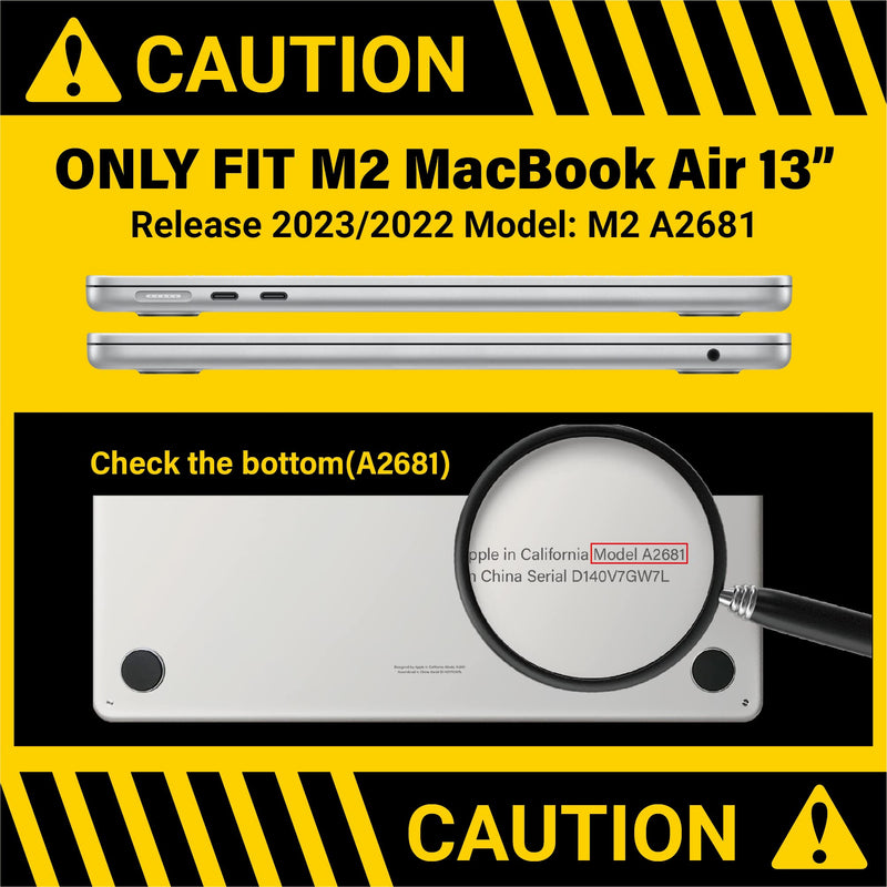 MacBook Air 13" Case M2 A2681 – Hard Shell & Keyboard Cover