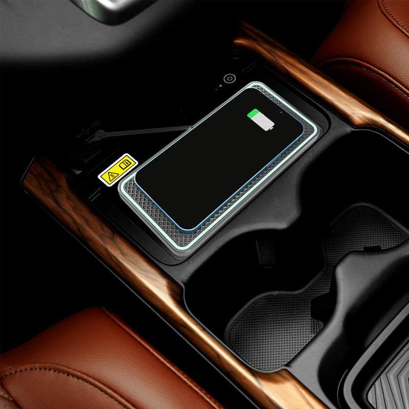15W Car Wireless Charger with Non-Slip Pad for iPhone & AirPods