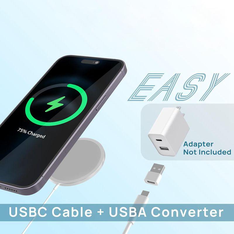 MagSafe 15W Wireless Charger – iPhone & AirPods Pro Compatible