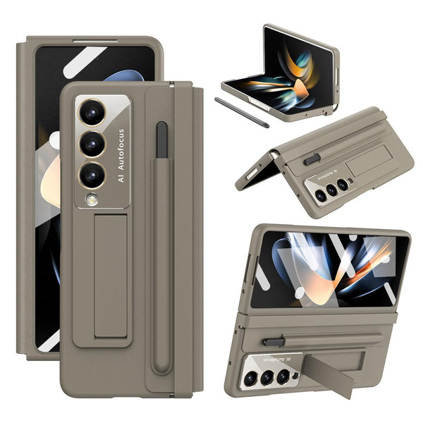5g Phone Case with Pen Slots - Full Coverage - Light Brown