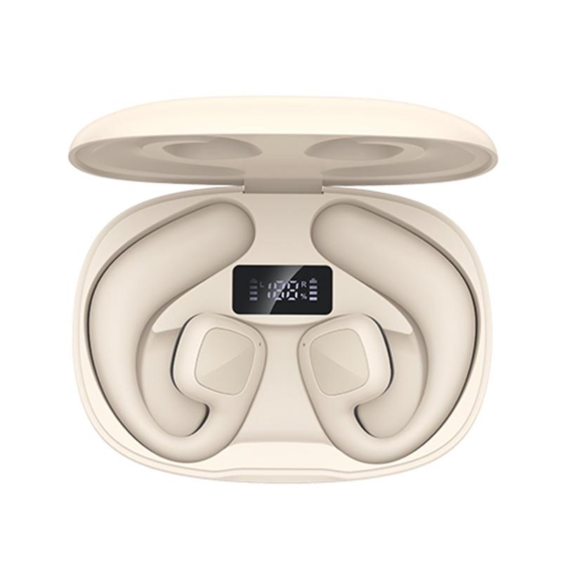 Wireless Tws Bluetooth Earbuds with Air Conduction Technology - Black