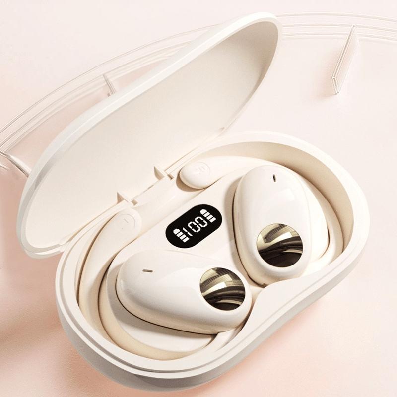 Wireless Dual-Mic Bluetooth Earbuds – Noise Reduction & LED Display