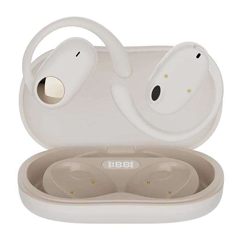 Wireless Dual-Mic Bluetooth Earbuds – Noise Reduction & LED Display