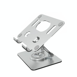 Universal Tablet Stand - 360 Degree Rotating Foldable - Silver