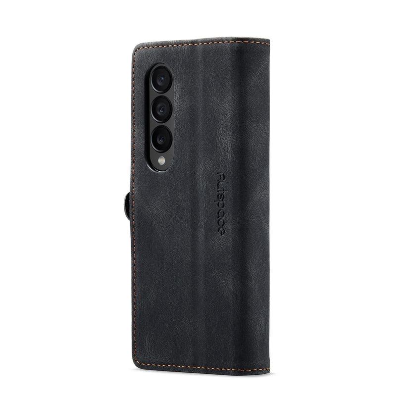 Vintage Rfid Leather Phone Case for Samsung Galaxy z Fold 4