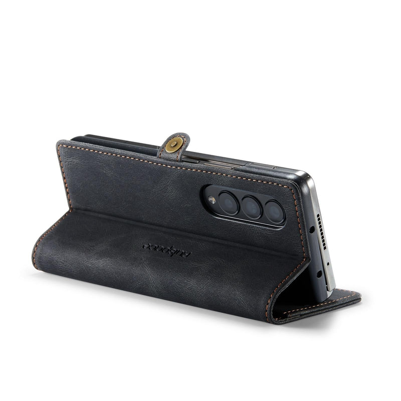Vintage Rfid Leather Phone Case for Samsung Galaxy z Fold 4