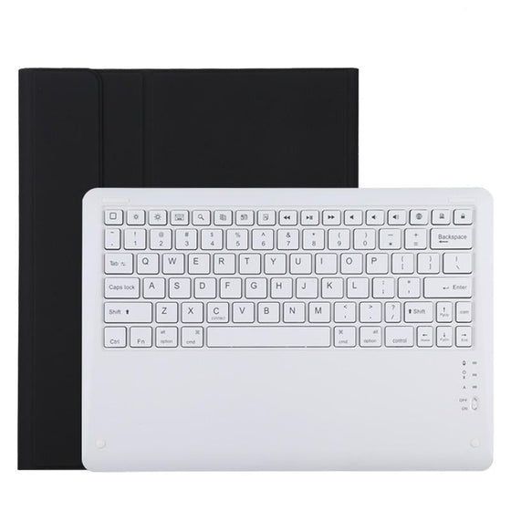 12.9 Ipad Pro 2020 Bluetooth Leather Case With Detachable Holder - Black