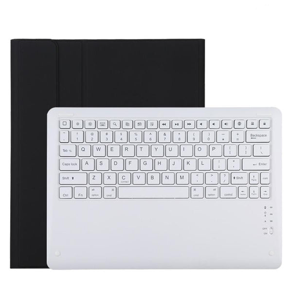 12.9 Ipad Pro 2020 Bluetooth Leather Case With Detachable Holder - Black