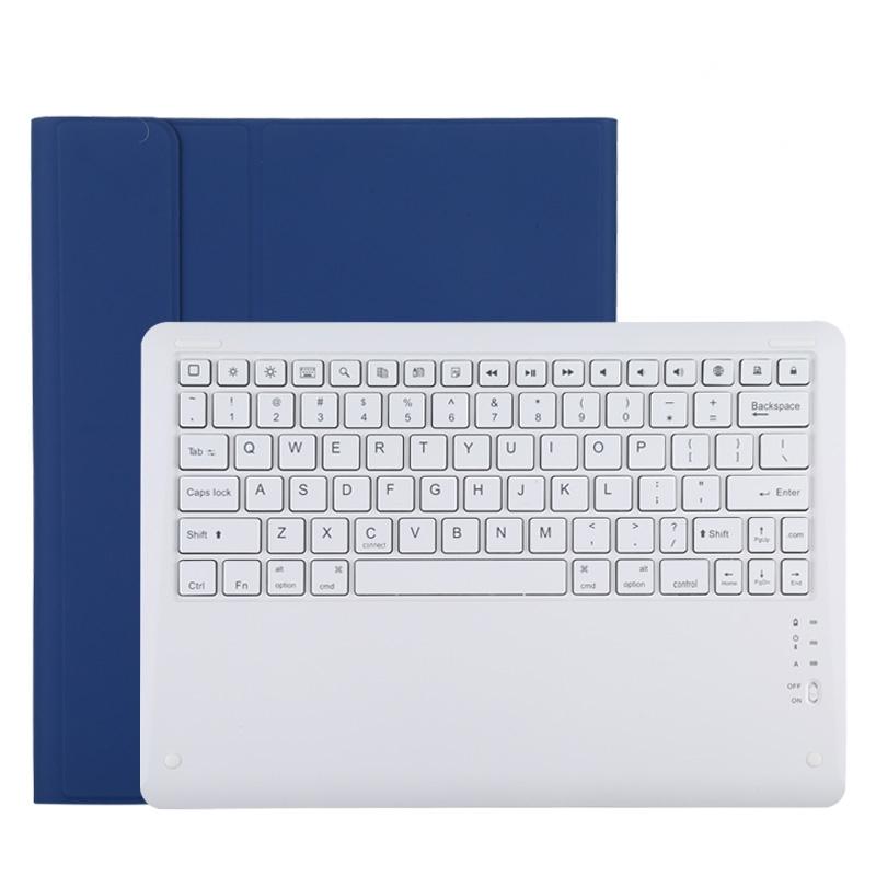 12.9 Ipad Pro 2020 Bluetooth Leather Case With Detachable Holder - Black