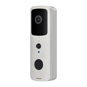 Smart Wifi Video Doorbell With Two-Way Intercom & Night Vision - White
