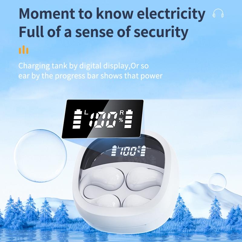 Smart Digital Display Bluetooth Earphones