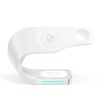 4-in-1 Fast Wireless Charger – Magnetic for iPhone, iWatch, AirPods, White