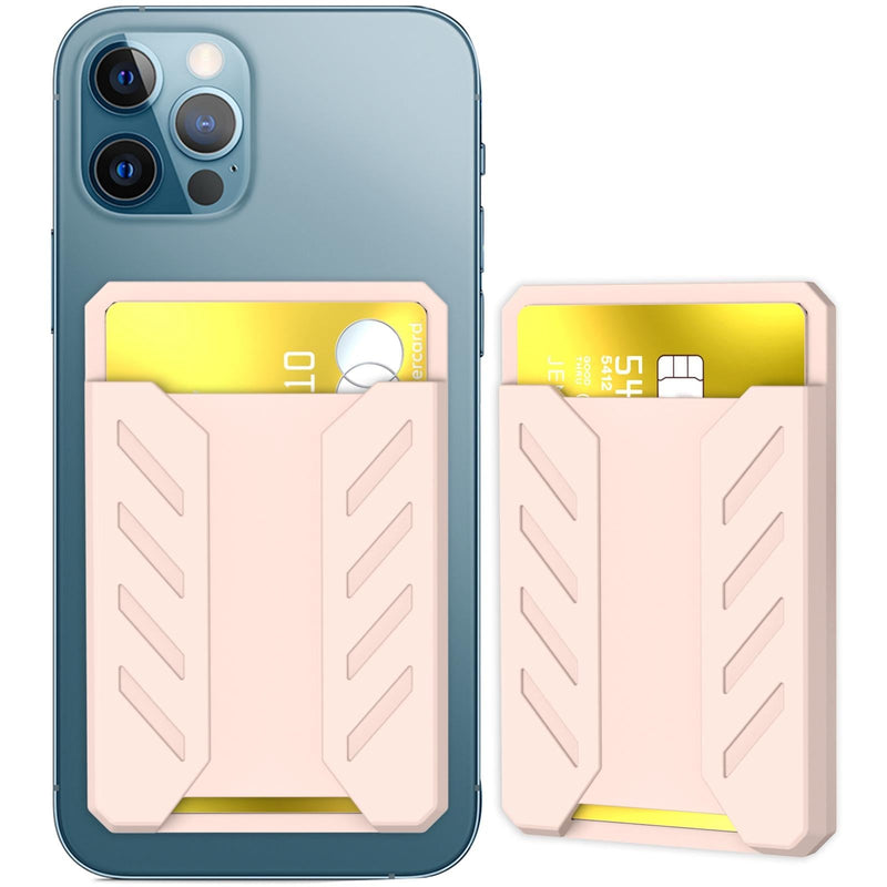Silicone Adhesive Card Case For Mobile Phones - Black