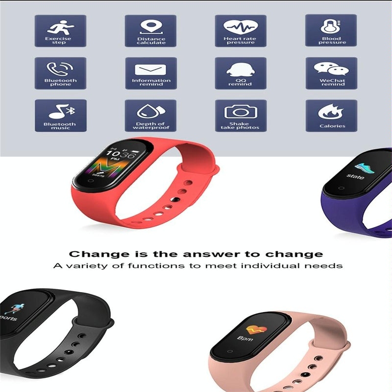Waterproof Bluetooth Smart Watch With Hr / Bp Monitoring
