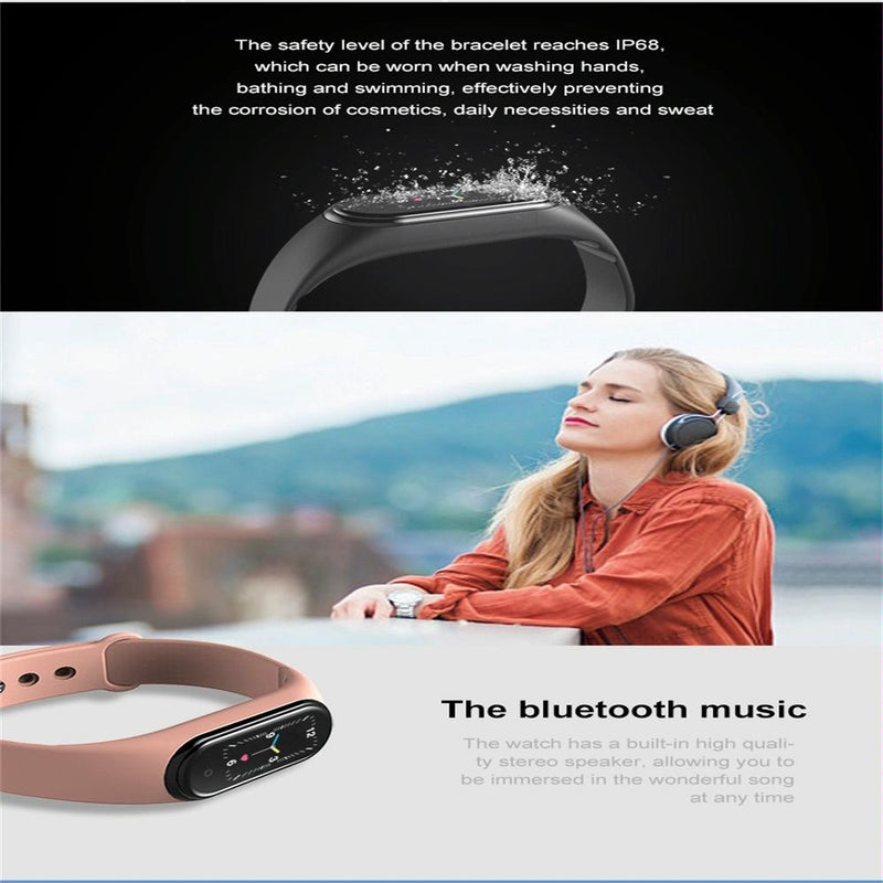 Waterproof Bluetooth Smart Watch With Hr / Bp Monitoring